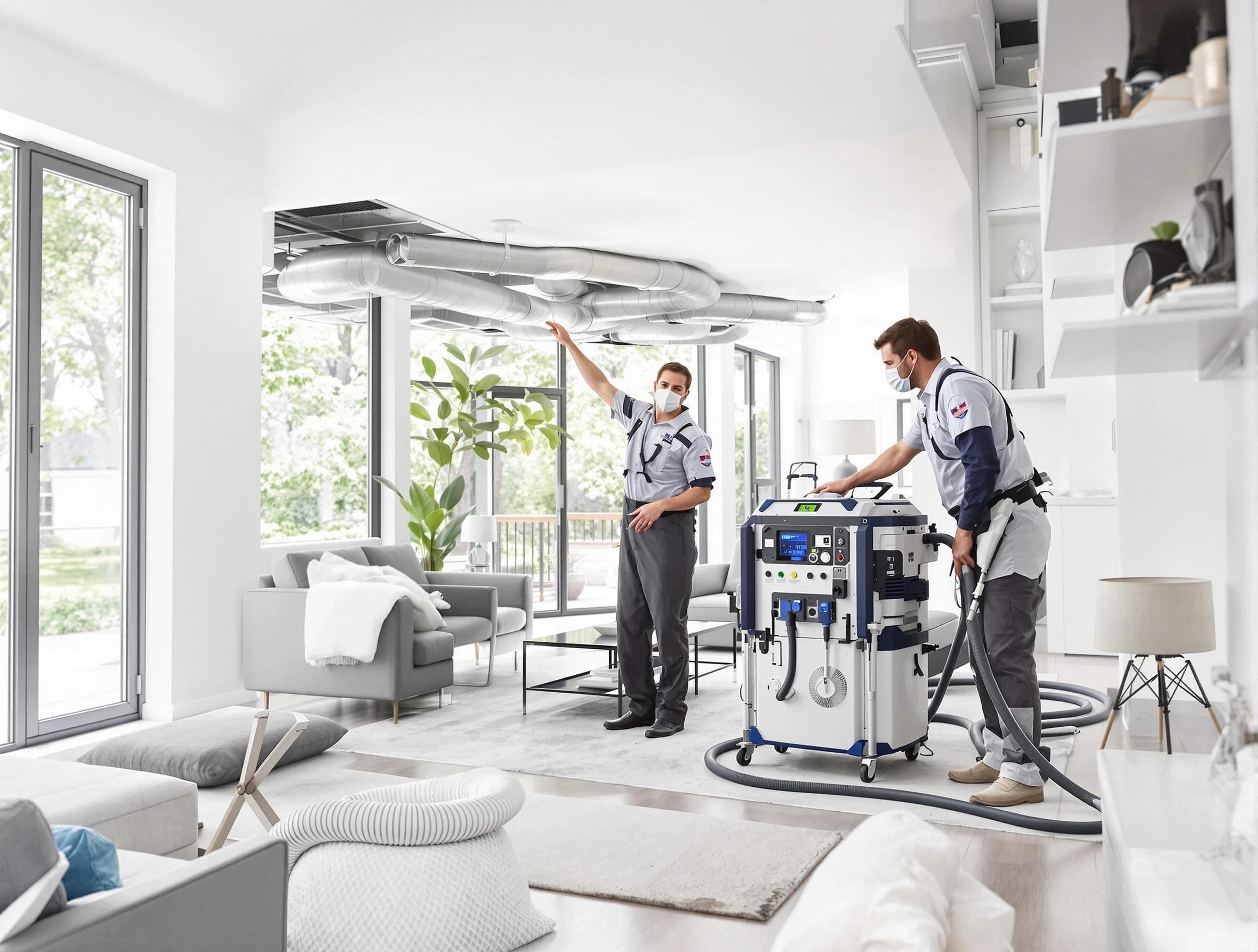 Bountiful Air Duct Cleaning professional conducting pure air duct cleaning with state-of-the-art equipment in Bountiful