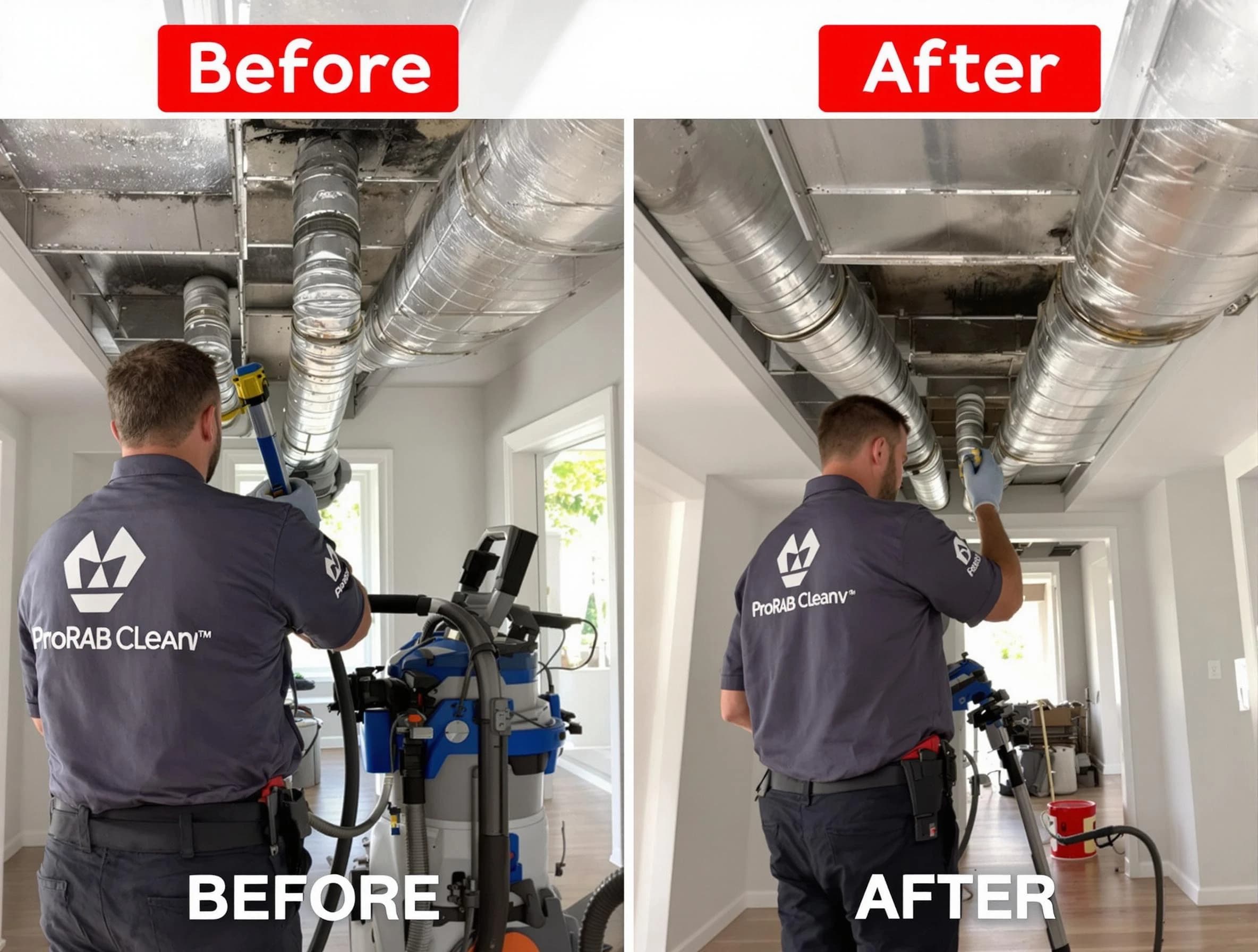 Bountiful Air Duct Cleaning expert performing thorough residential duct cleaning in a Bountiful home