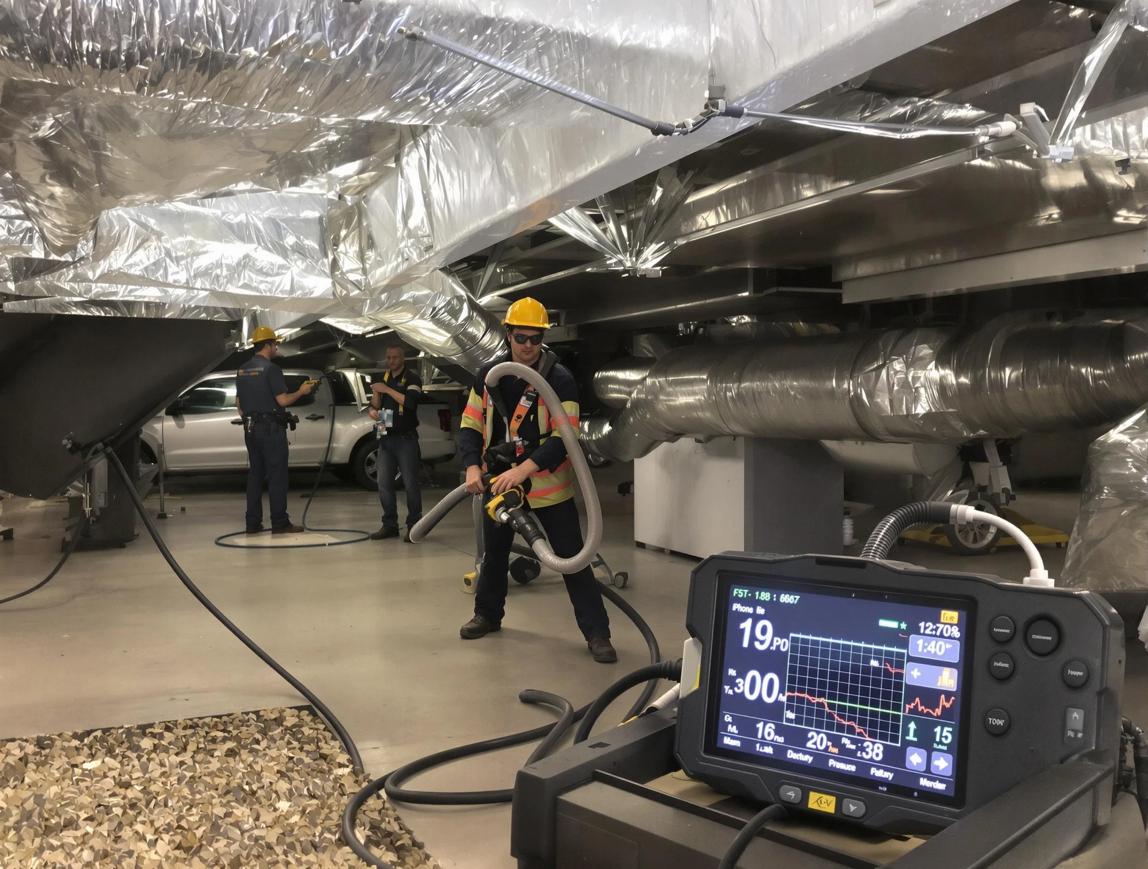 Professional negative pressure duct cleaning by Bountiful Air Duct Cleaning in Bountiful